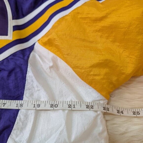 Vintage Cheerleader & Danz Team Purple and Yellow Windbreaker Size XL - Picture 5 of 10